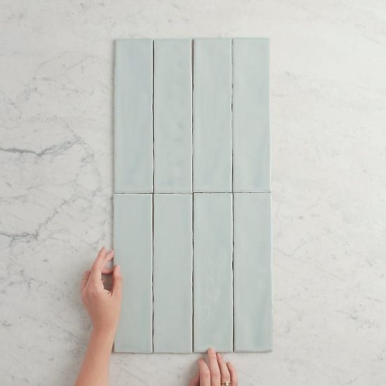 Newport Gloss Subway Sky Blue Tile