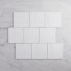 Newport Matte Large Square White Tile