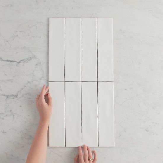 Newport Matte Subway White Tile