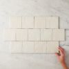 Newport Gloss Bone Mixed Square Tile