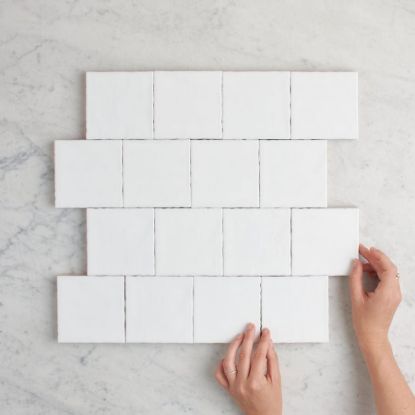 Newport Gloss White Small Square Tile