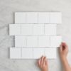 Newport Matte White Small Square Tile