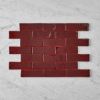 Noosa Gloss Zellige Burgundy Subway Tile