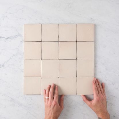 Noosa Gloss Zellige Taupe Square Tile