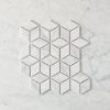 Oakley Cube Carrara Matte Mosaic Tile