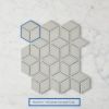 Oakley Cube Grey Gloss Mosaic Tile