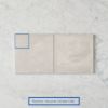 Ocean Beach White Encaustic Look Square Tile