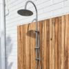 Outdoor Gooseneck Combination Shower Stainless Steel