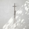Outdoor Gooseneck Combination Shower Stainless Steel