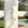 Outdoor Gooseneck Combination Shower Stainless Steel