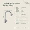 Outdoor Sydney Pullout Kitchen Mixer Stainless Steel