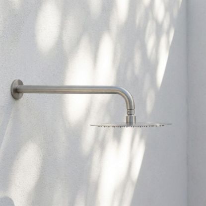 Outdoor Wall Shower Arm and Head Stainless Steel