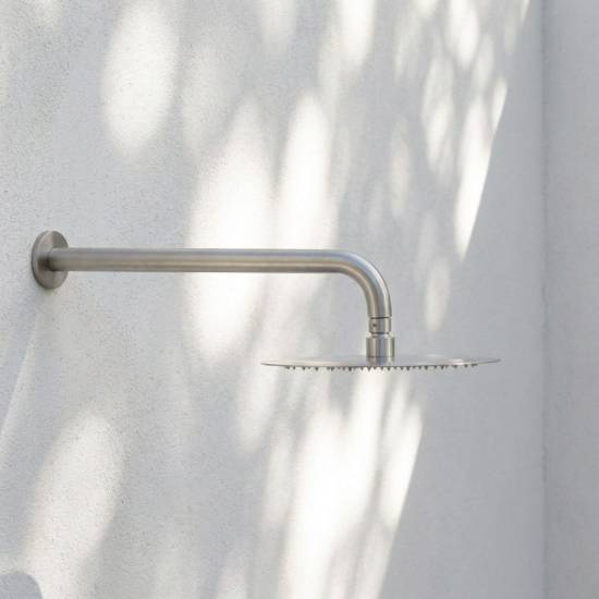 Outdoor Wall Shower Arm and Head Stainless Steel