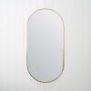 Oval Mirror Brushed Brass