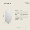 Oval Mirror Brushed Brass
