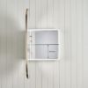 Oval Mirror Cabinet Warm Brushed Nickel