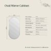 Oval Mirror Cabinet Warm Brushed Nickel