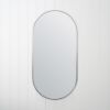Oval Mirror Stainless Steel