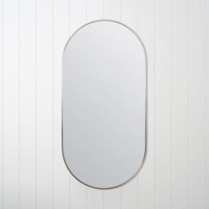 Oval Mirror Warm Brushed Nickel