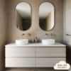 Oval Mirror Warm Brushed Nickel