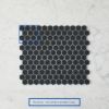 Peppermint Grove Small Black Matte Hexagon Mosaic