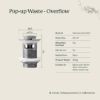 Pop Up Waste - Overflow - Stainless Steel