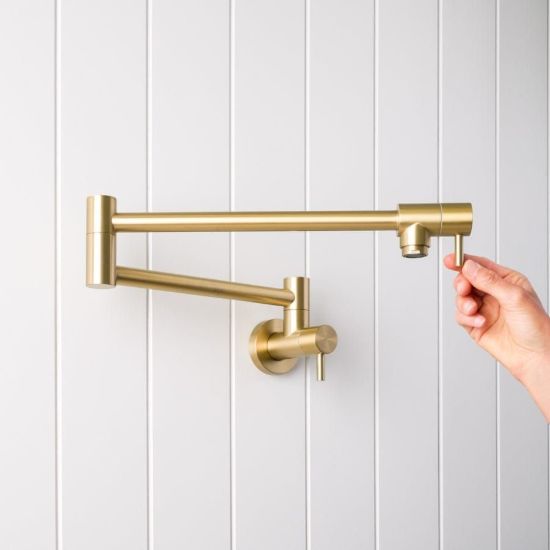 Pot Filler Brushed Brass