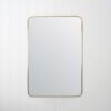 Rectangular Mirror Brushed Brass