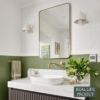 Rectangular Mirror Brushed Brass