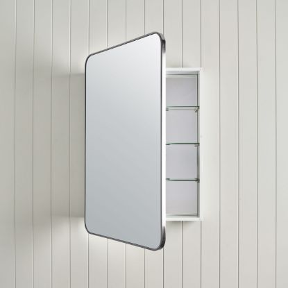 Rectangular Mirror Cabinet Stainless Steel