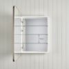 Rectangular Mirror Cabinet Warm Brushed Nickel