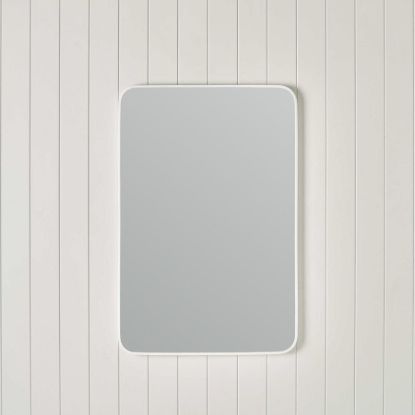 Rectangular Mirror Matte White
