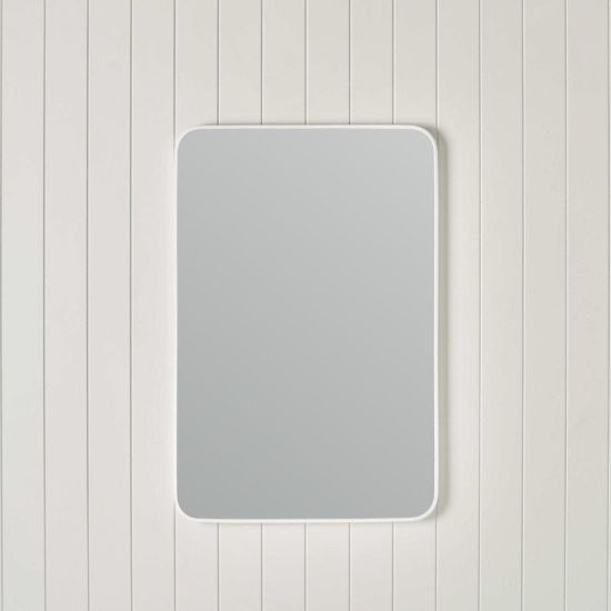 Rectangular Mirror Matte White
