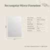 Rectangular Mirror Frameless
