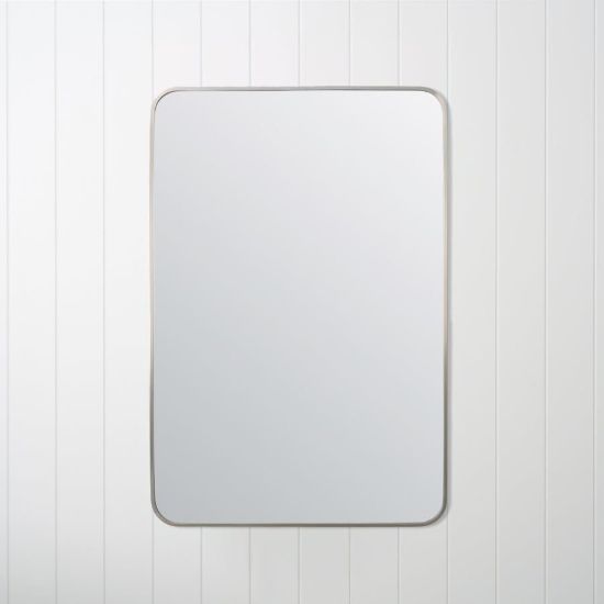 Rectangular Mirror Warm Brushed Nickel