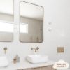 Rectangular Mirror Warm Brushed Nickel
