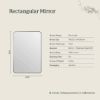 Rectangular Mirror Warm Brushed Nickel