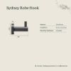 Robe Hook Matte Black