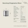 Round Benchtop Progressive Mixer Warm Brushed Nickel