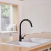 Round Kitchen Mixer Matte Black