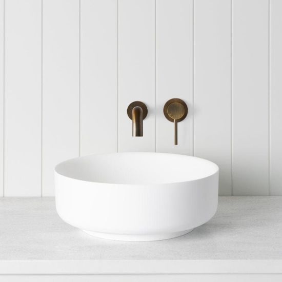 Above Counter Round Basin Matte White