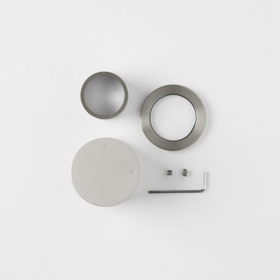 Round Progressive Mixer Trim Kit Stainless Steel