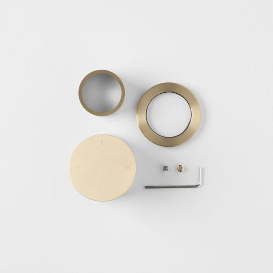 Round Progressive Mixer Trim Kit Warm Brushed Nickel