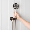 Round Shower Hose + Sprayer Antique Brass