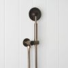 Round Shower Hose + Sprayer Antique Brass