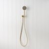 Round Shower Hose + Sprayer Brushed Brass