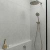 Round Shower Hose + Sprayer Stainless Steel