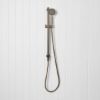 Round Hand Shower + Adjustable Rail Antique Brass