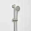 Round Hand Shower + Adjustable Rail Stainless Steel