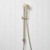 Round Hand Shower + Adjustable Rail Warm Brushed Nickel